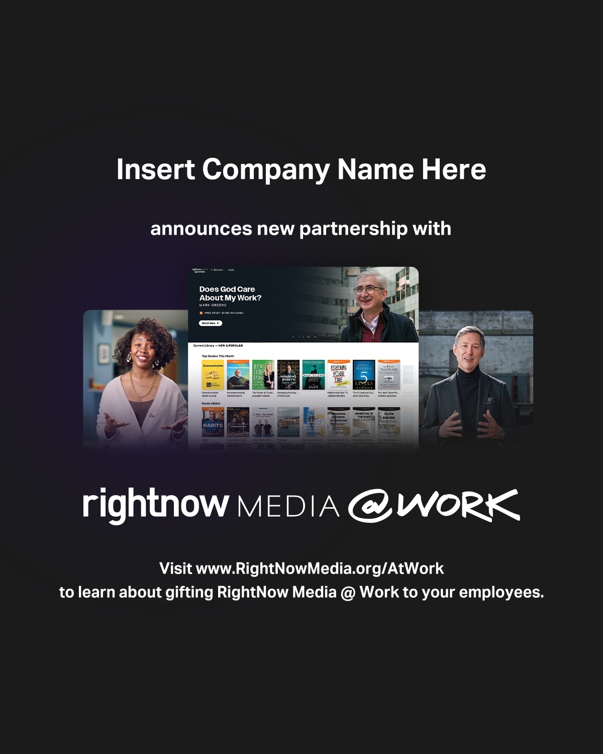 Social Graphic Dark with Company Name