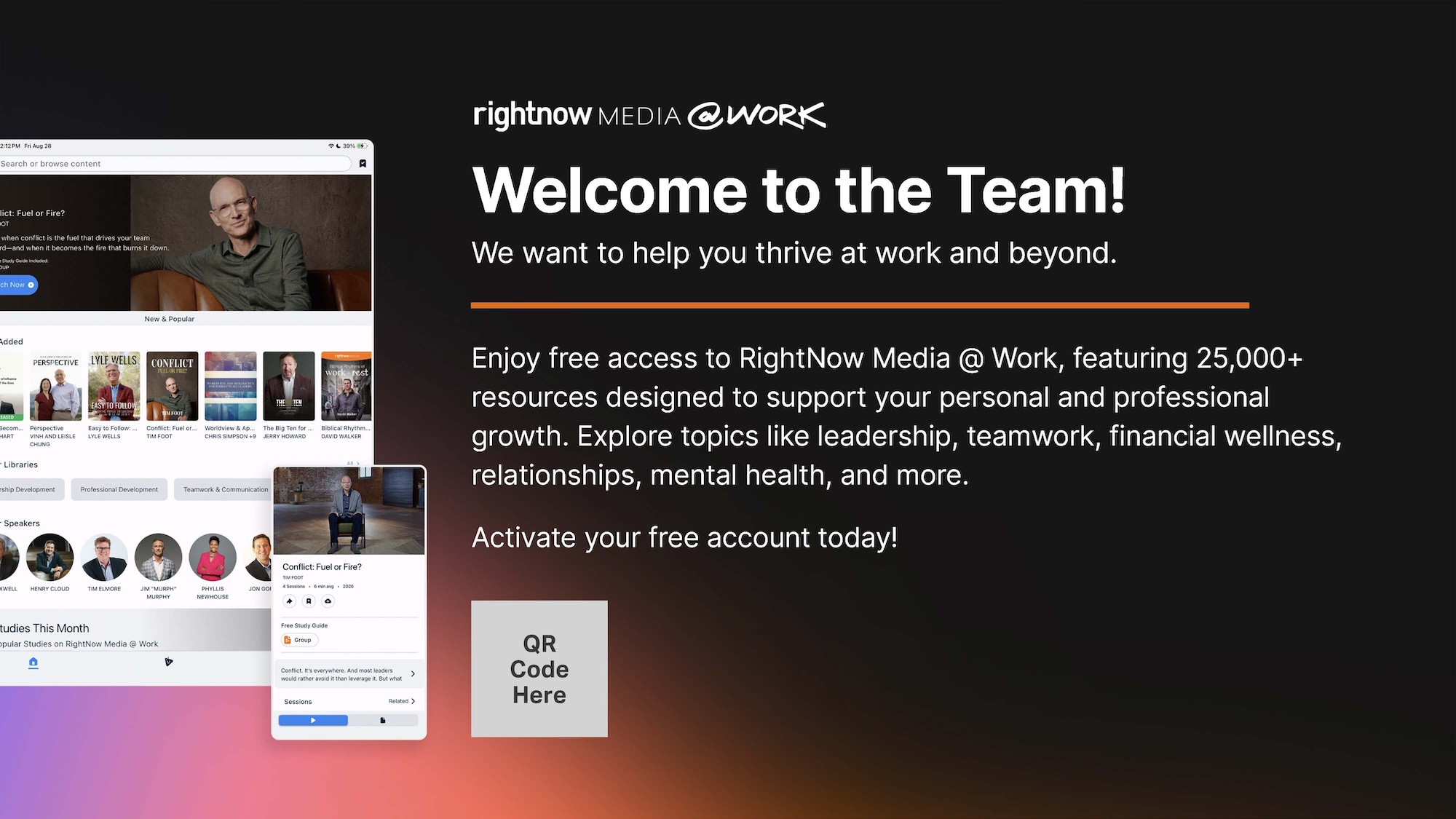 New Hire Slide - Insert QR Code