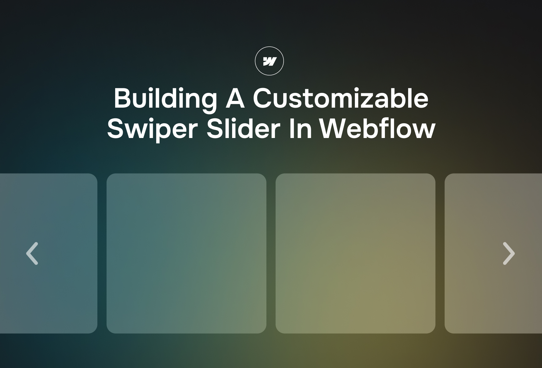Building a Customizable Swiper Slider in Webflow
