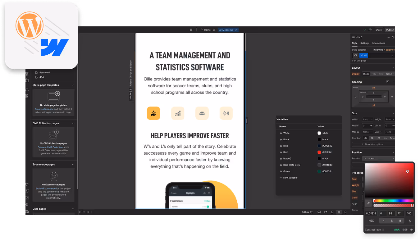 Migration to Weblow