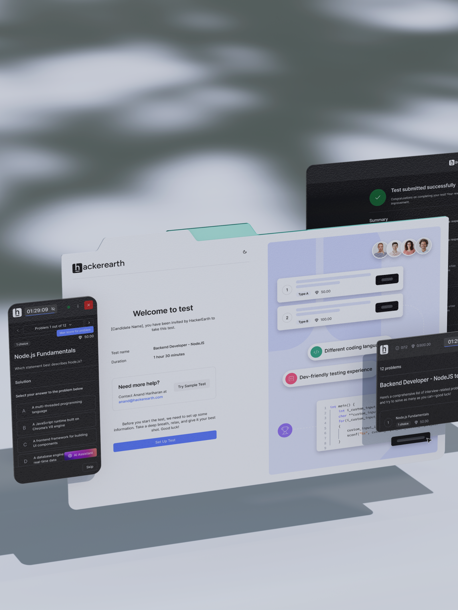 HackerEarth. Candidate Interview & Assessment 
