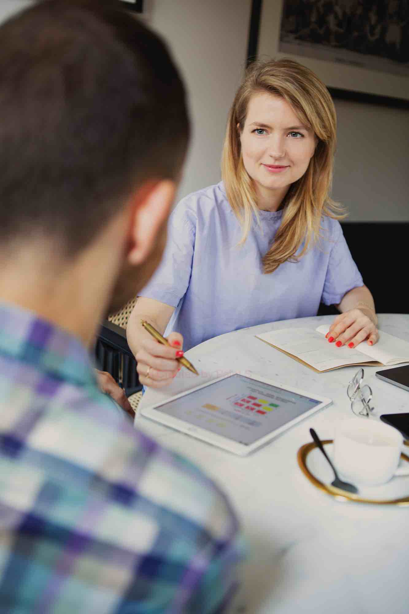 Webflow website on a laptop