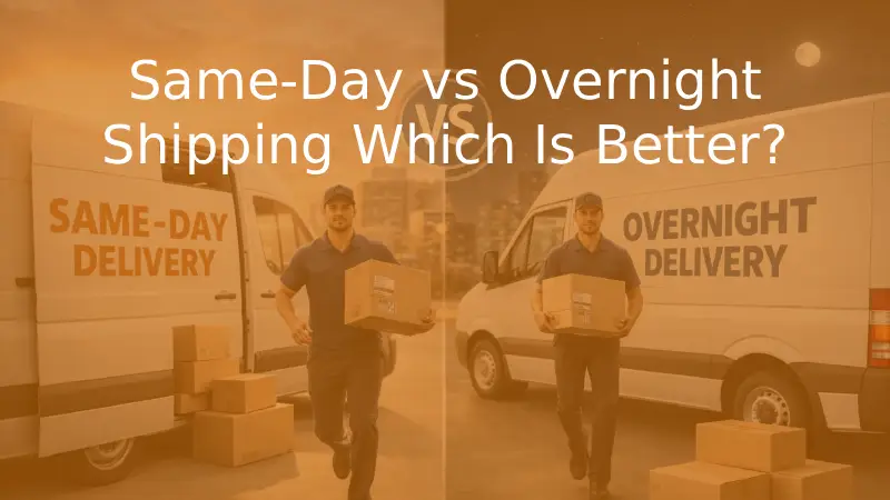 Same-Day vs Overnight Shipping Which Is Better?