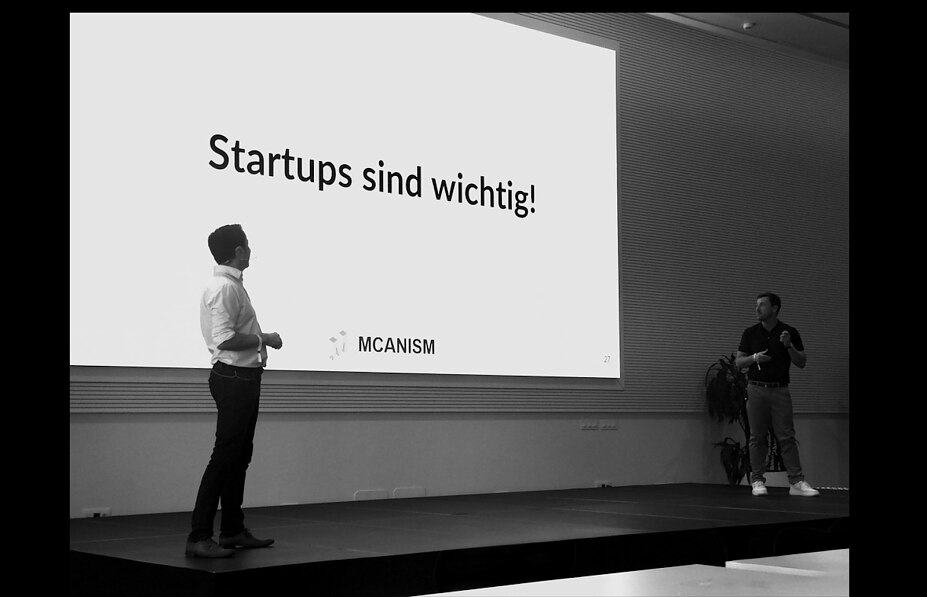 Christian Onciu und Gunnar Militz auf der Bühne