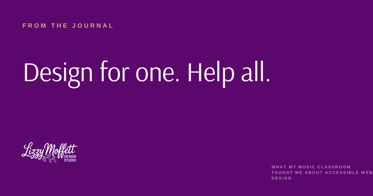 What My Music Classroom Taught Me About Accessible Web Design