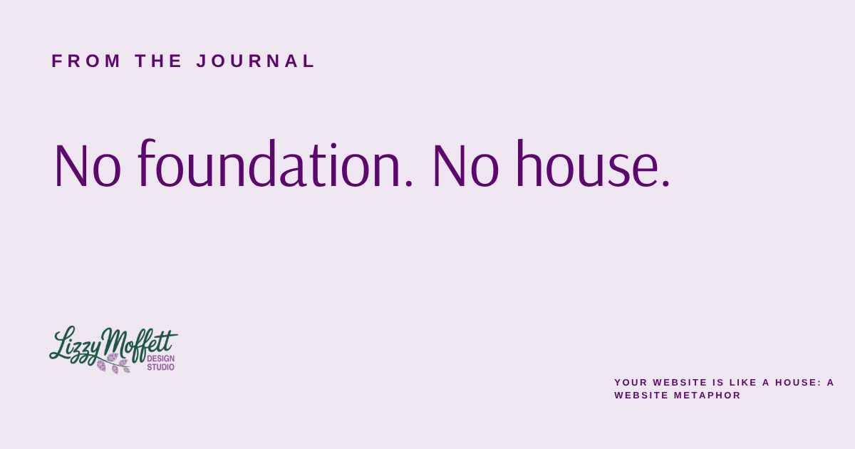 Your Website is Like a House: a Website Metaphor 