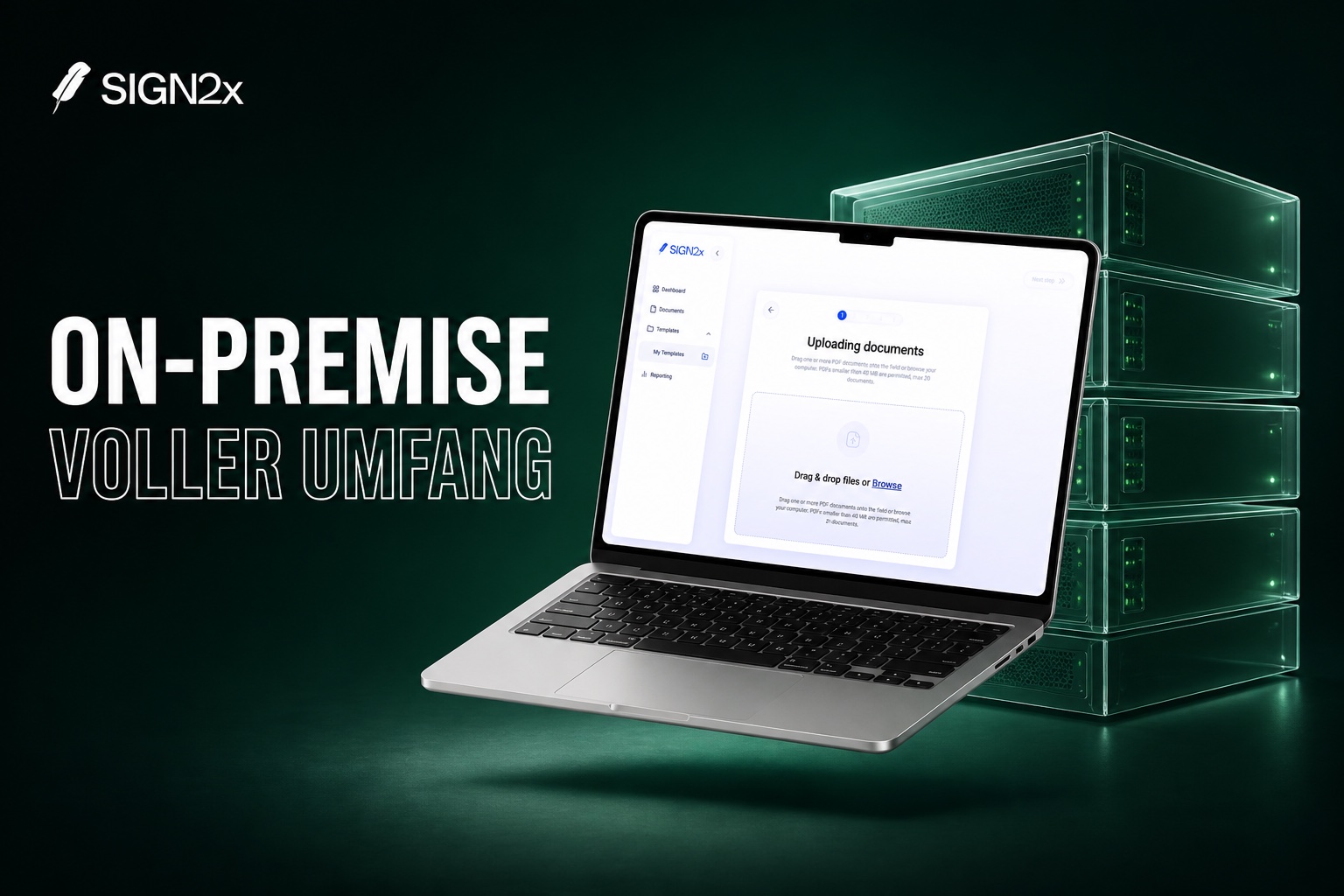SIGN2x Cover: On-Premise E-Signatur mit vollem Funktionsumfang