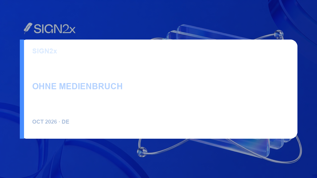 White-label Signatur-API ohne Medienbruch für mandantenfähige SaaS