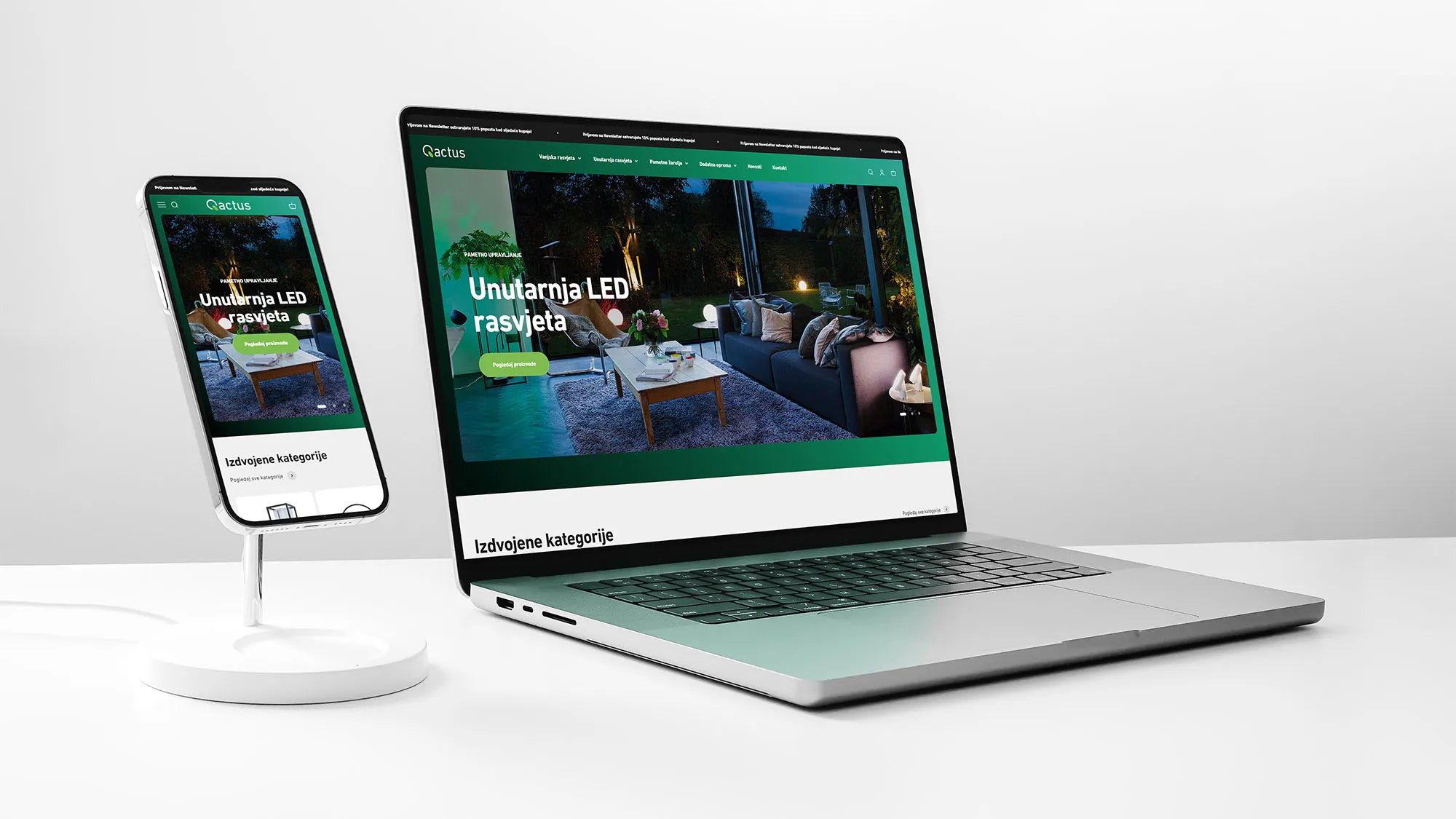 Shopify web trgovina Qactus iz Simetrys portfelja