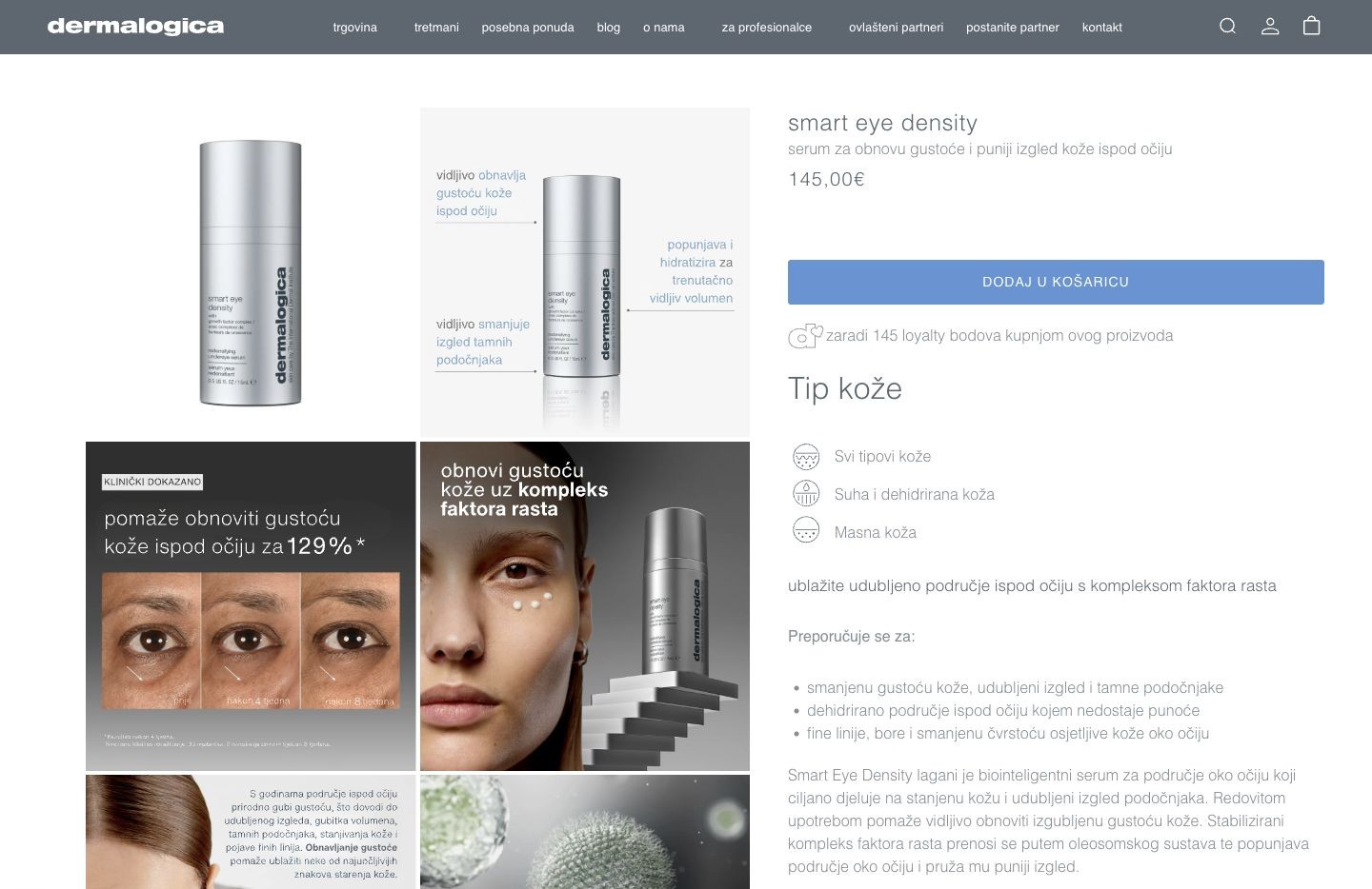 Dermalogica: Smart Eye Density i detalji proizvoda