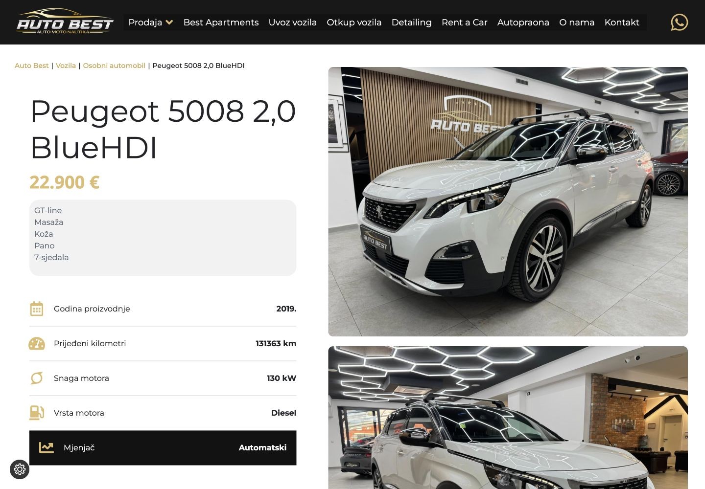 Autobest autosalon: Peugeot 5008 s fotografijama i specifikacijama