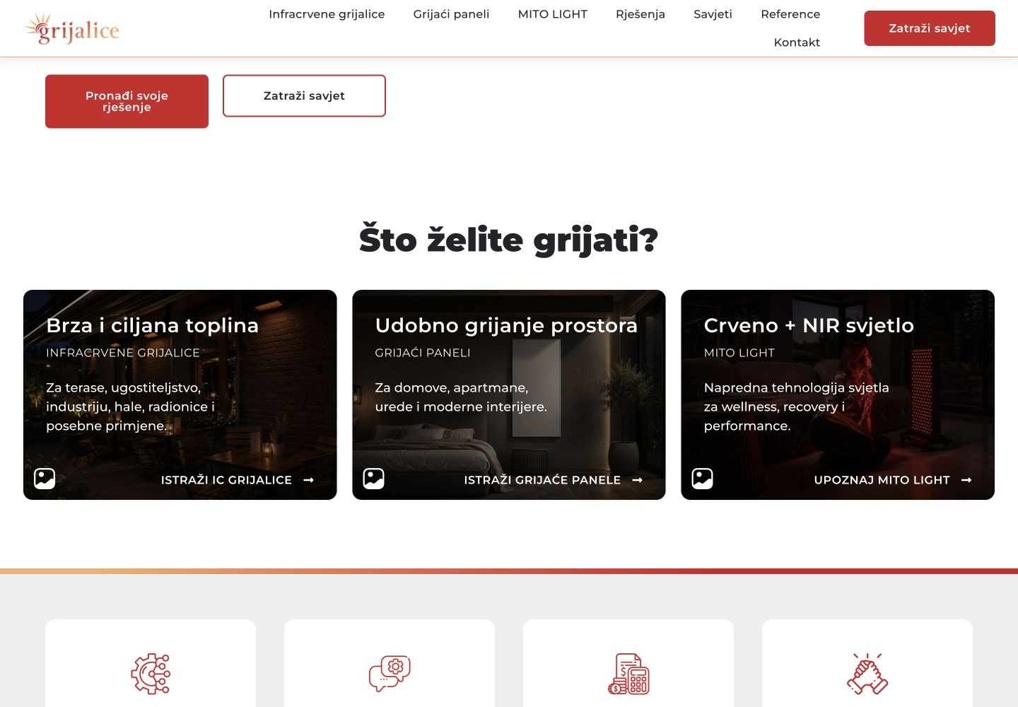 Larix Plus - Grijalice: Vrste grijanja prema namjeni