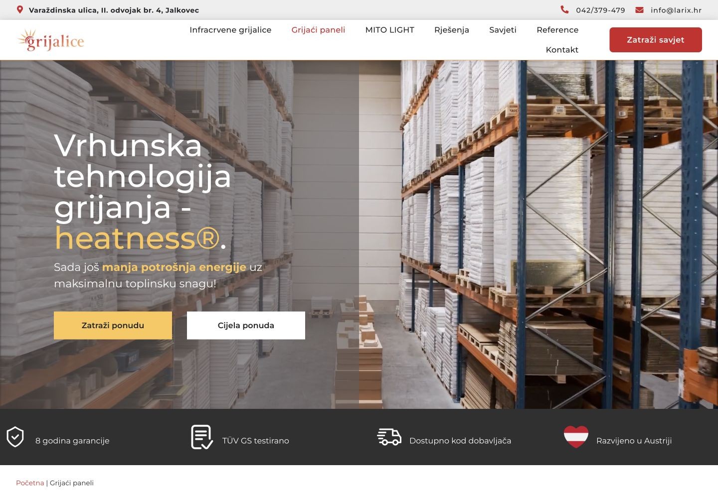 Larix Plus - Grijalice: Predstavljanje grijaćih panela Heatness