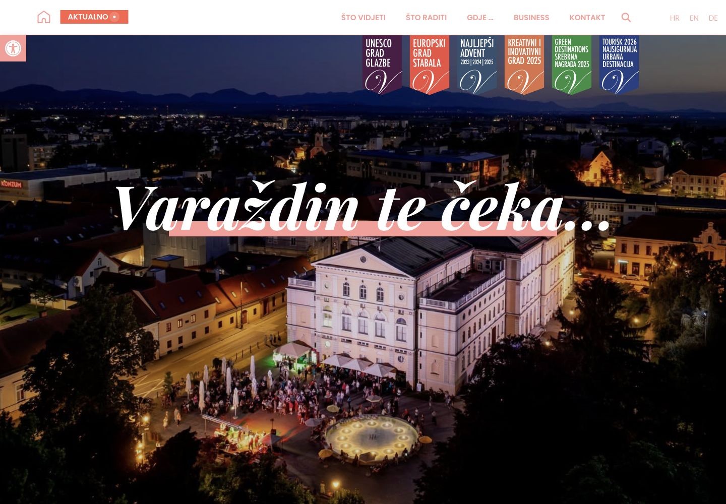 Visit Varaždin: Naslovnica turističke destinacije Varaždin