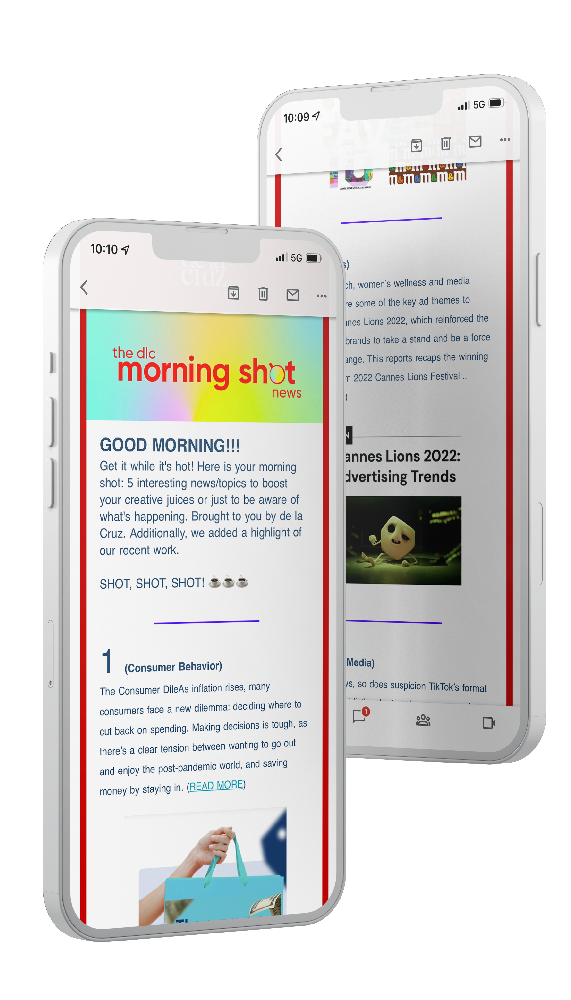 The morning shot iphone mockup