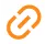 Orange link chain icon symbolizing connection or hyperlink.