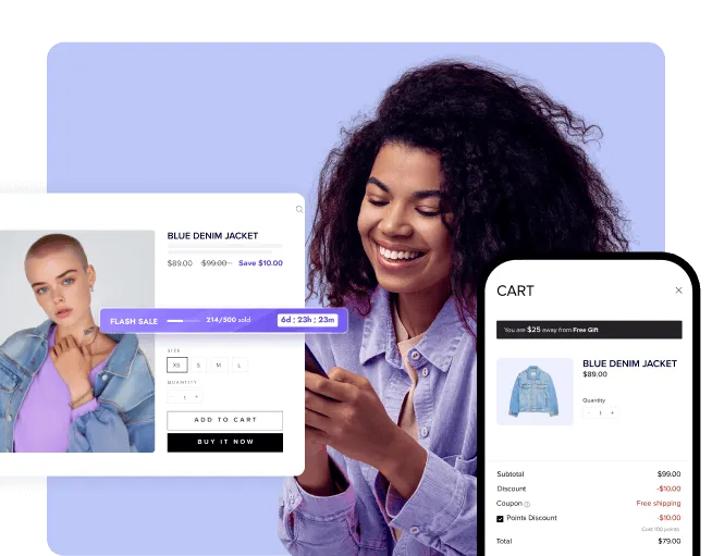 Beautiful clerk waiting for customers to pay bill