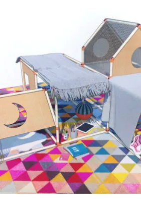 k-12-education-team-at-perkins-will-design-blanket-fort-for-kids-during-covid-19