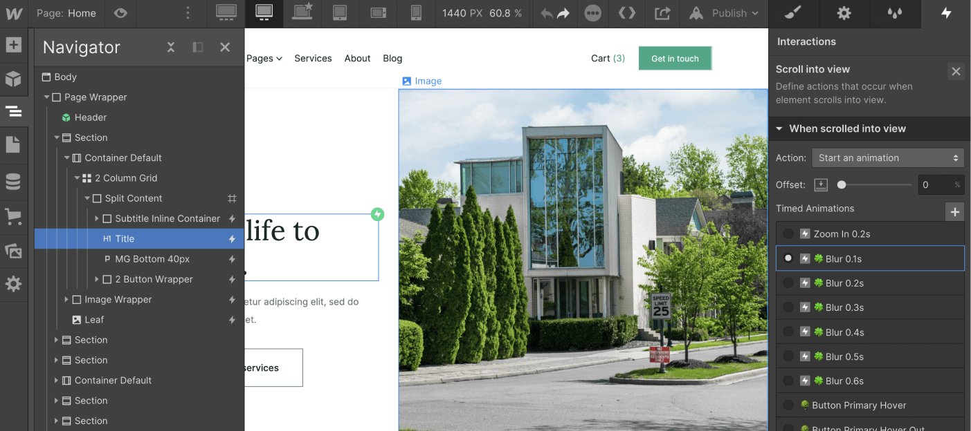 Animations - Landscaper X Webflow Template