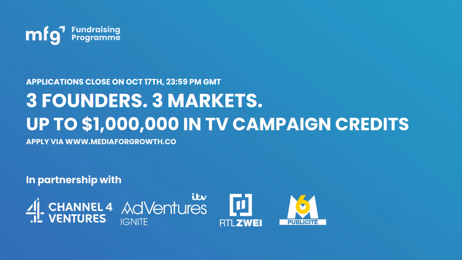 MFG Programme Calls on Consumer Brands to Apply for the 3rd Edition Offering Tailored Media Support and up to $1,000,000 in TV Test Campaign Credits