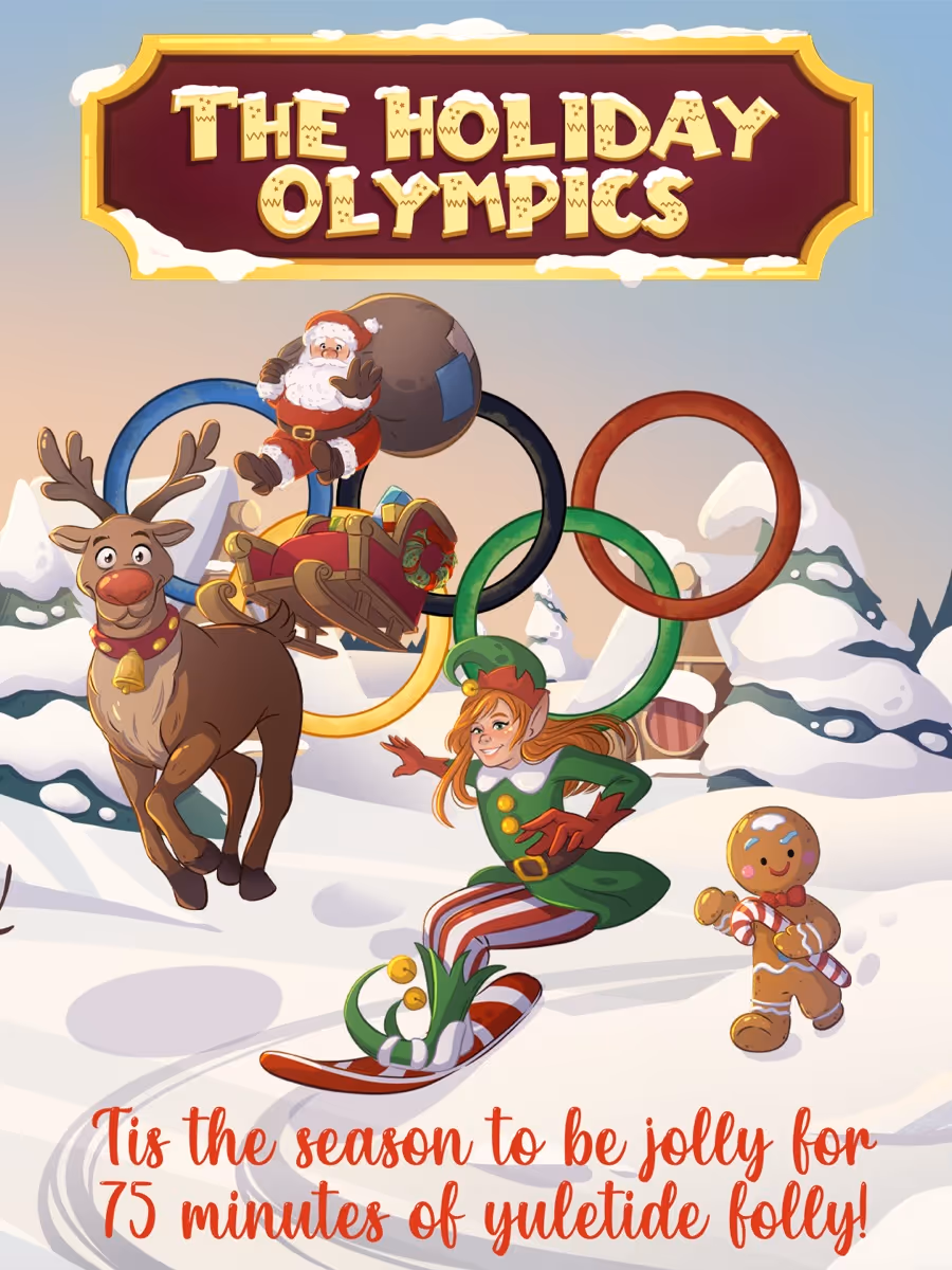 The Holiday Olympics poster