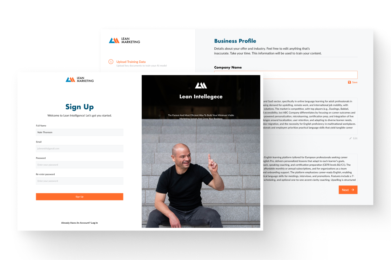 Lean Marketing website