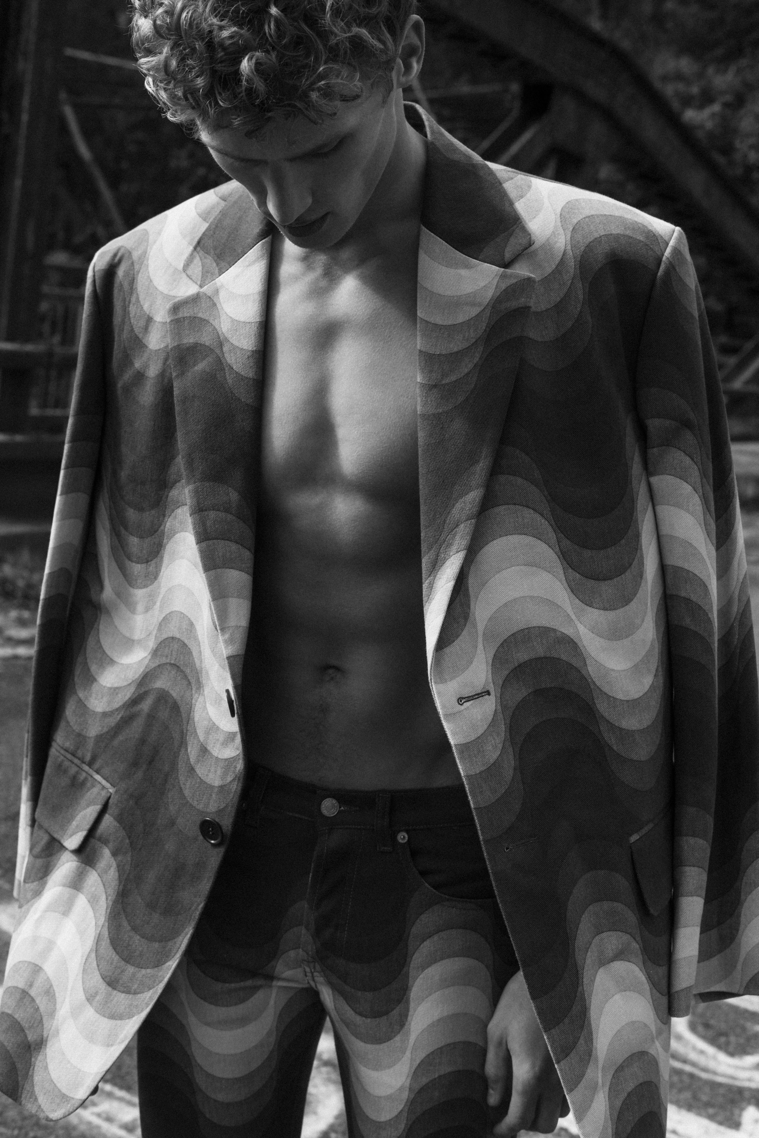 DRIES VAN NOTEN jacket and pants.