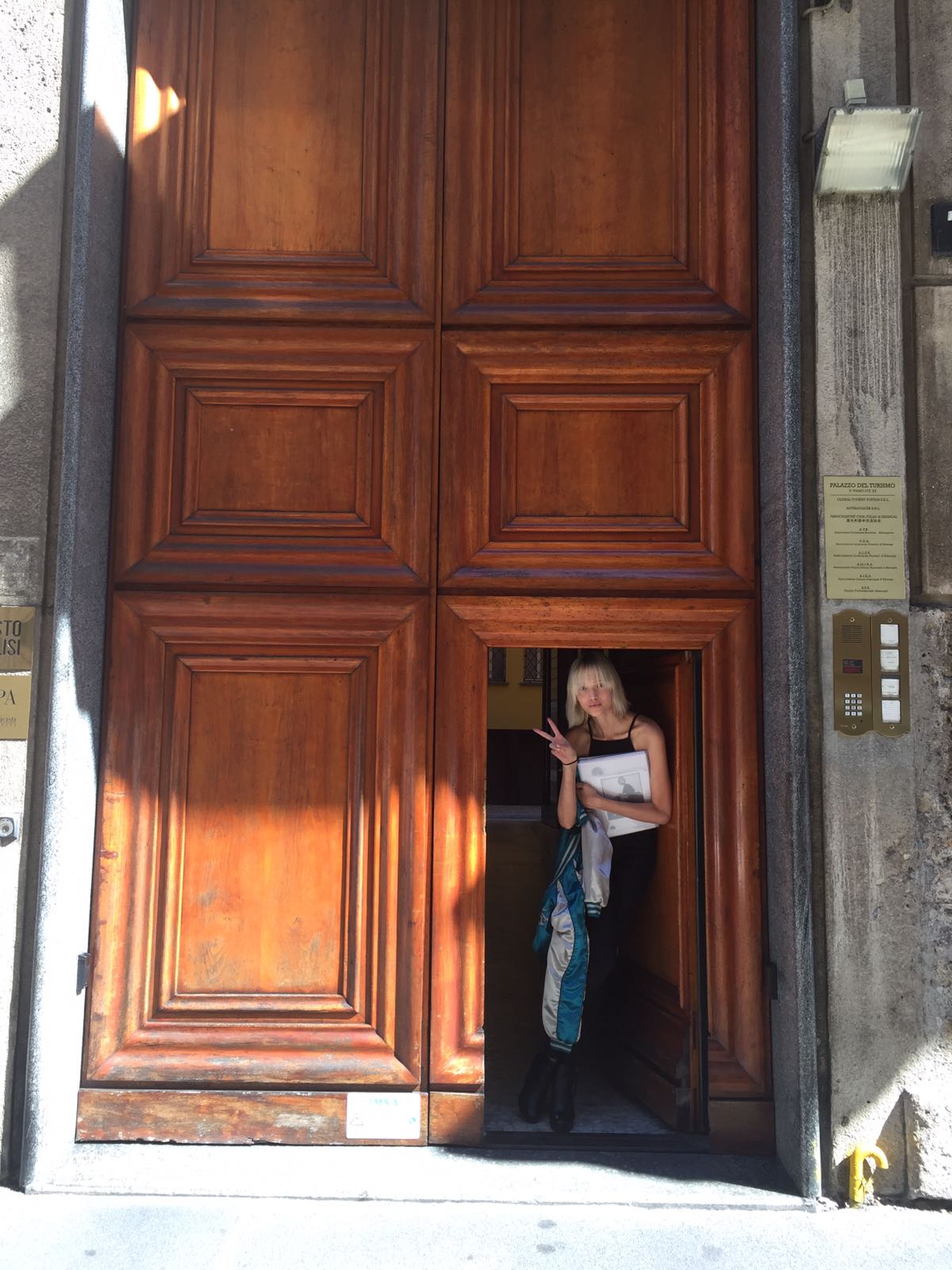 Its very rare that I feel tiny, but Milan doors can do that to you