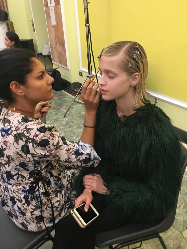 Getting-my-hair-and-make-up-ready-for-Daizy-Shely