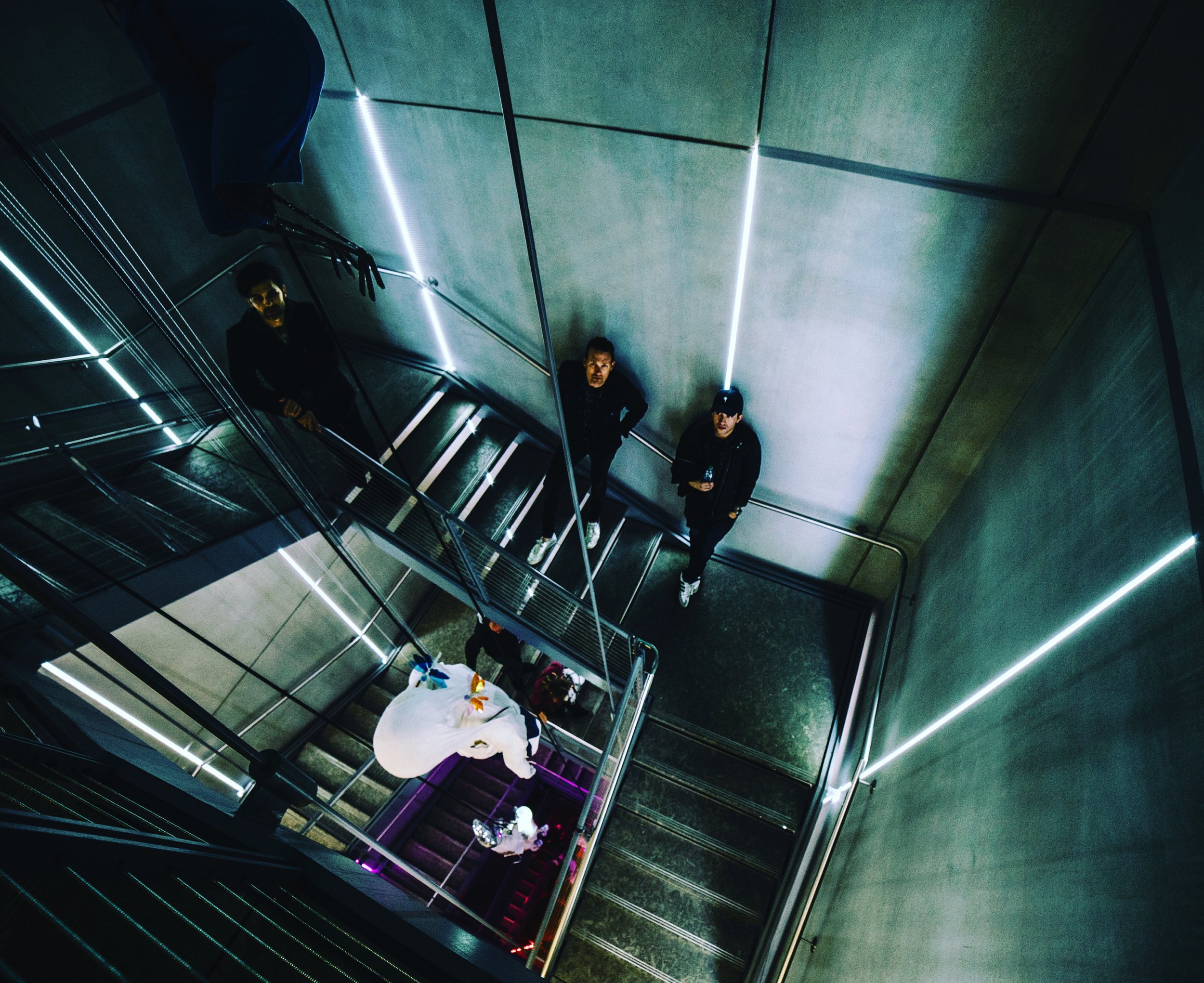 Luckily we were able to squeeze sometime in to go to the Whitney Museum. So much great art in one building. Very glad we could make that happen. Here we are in the stairwell heading to the next floor.