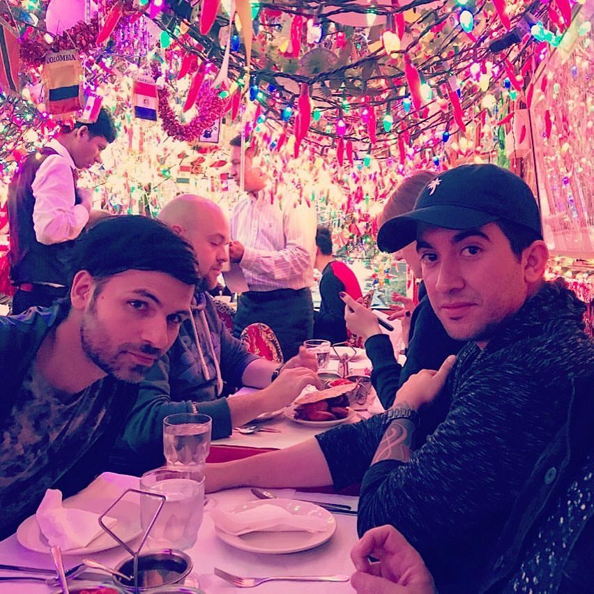 Celebrating Gibran's birthday on Cinco de Mayo at Panna II Garden Indian Restaurant in East Village. A very intimate place with great food and festive environment. The lights were insane!