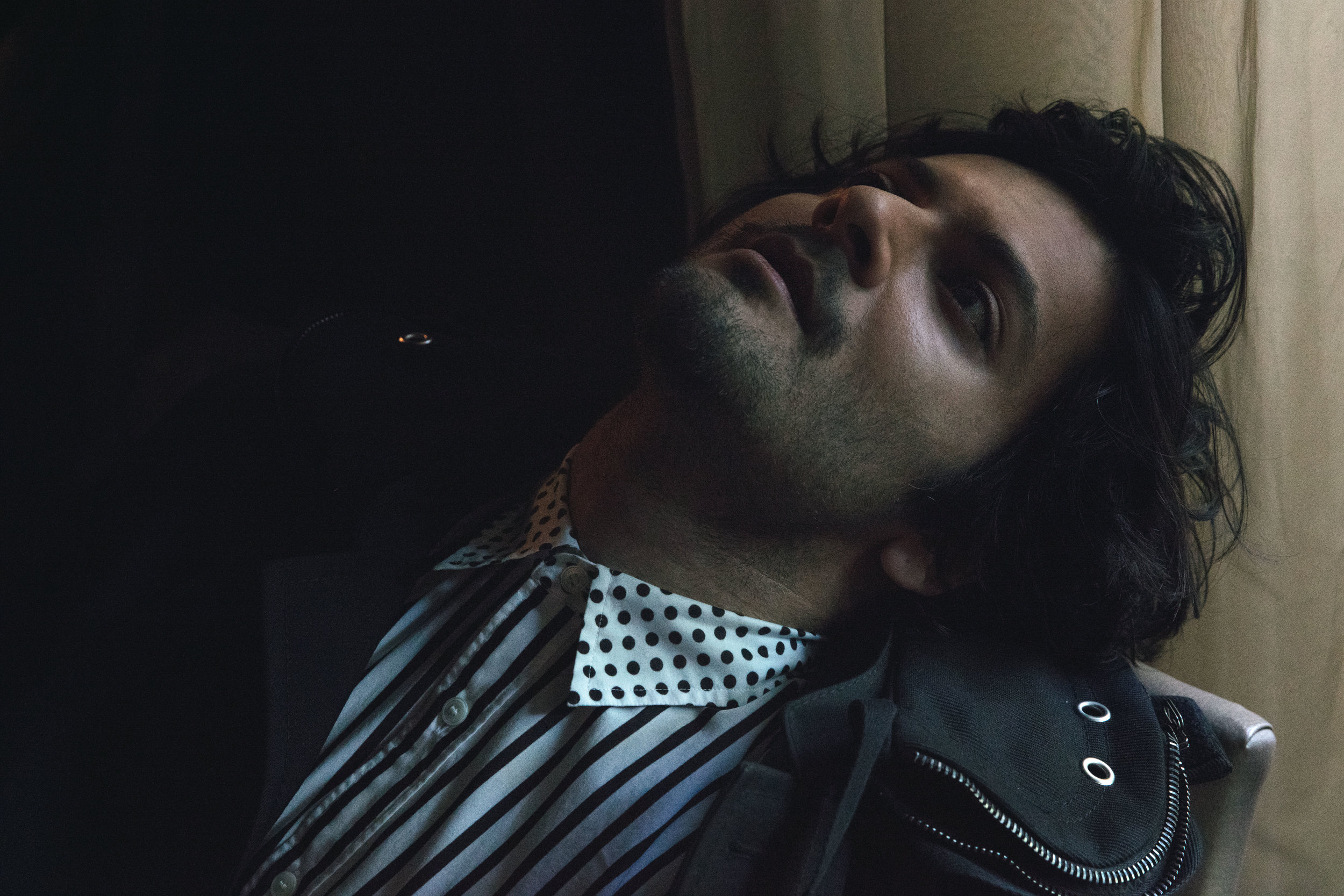 LANVIN coat and BURBERRY shirt.