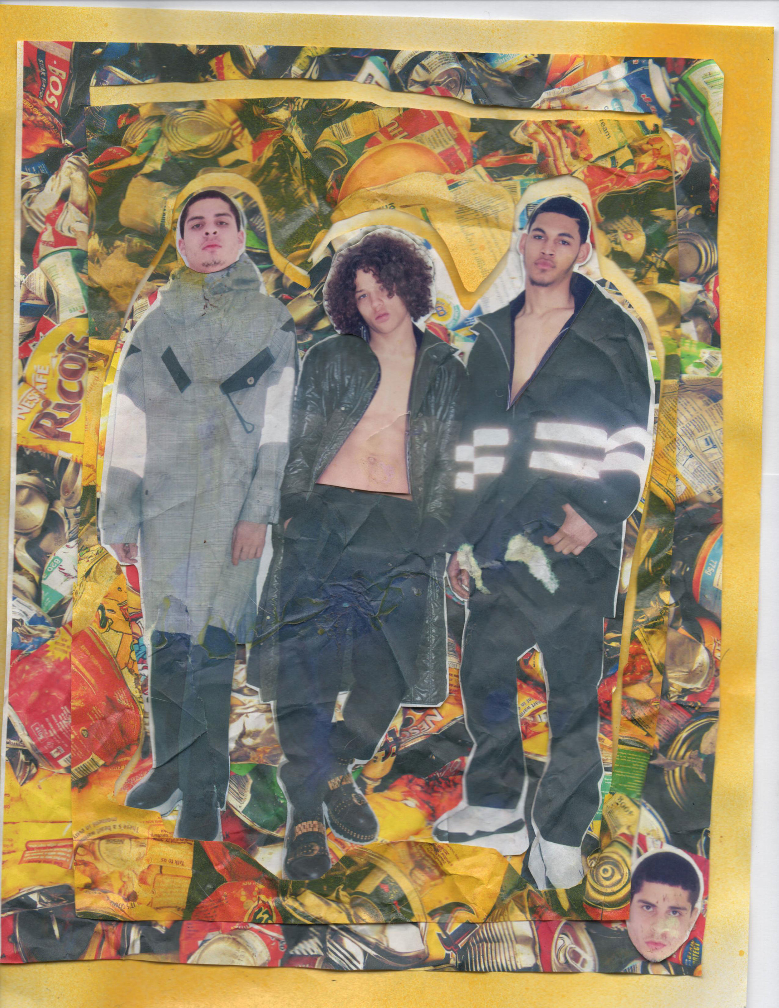 Left to right: LANVIN coat and pants and ALEXANDER MCQUEEN sneakers. HERMÈS coat and pants and VERSACE shoes. JUNYA WATANABE MAN coat and pants and ALEXANDER MCQUEEN sneakers.