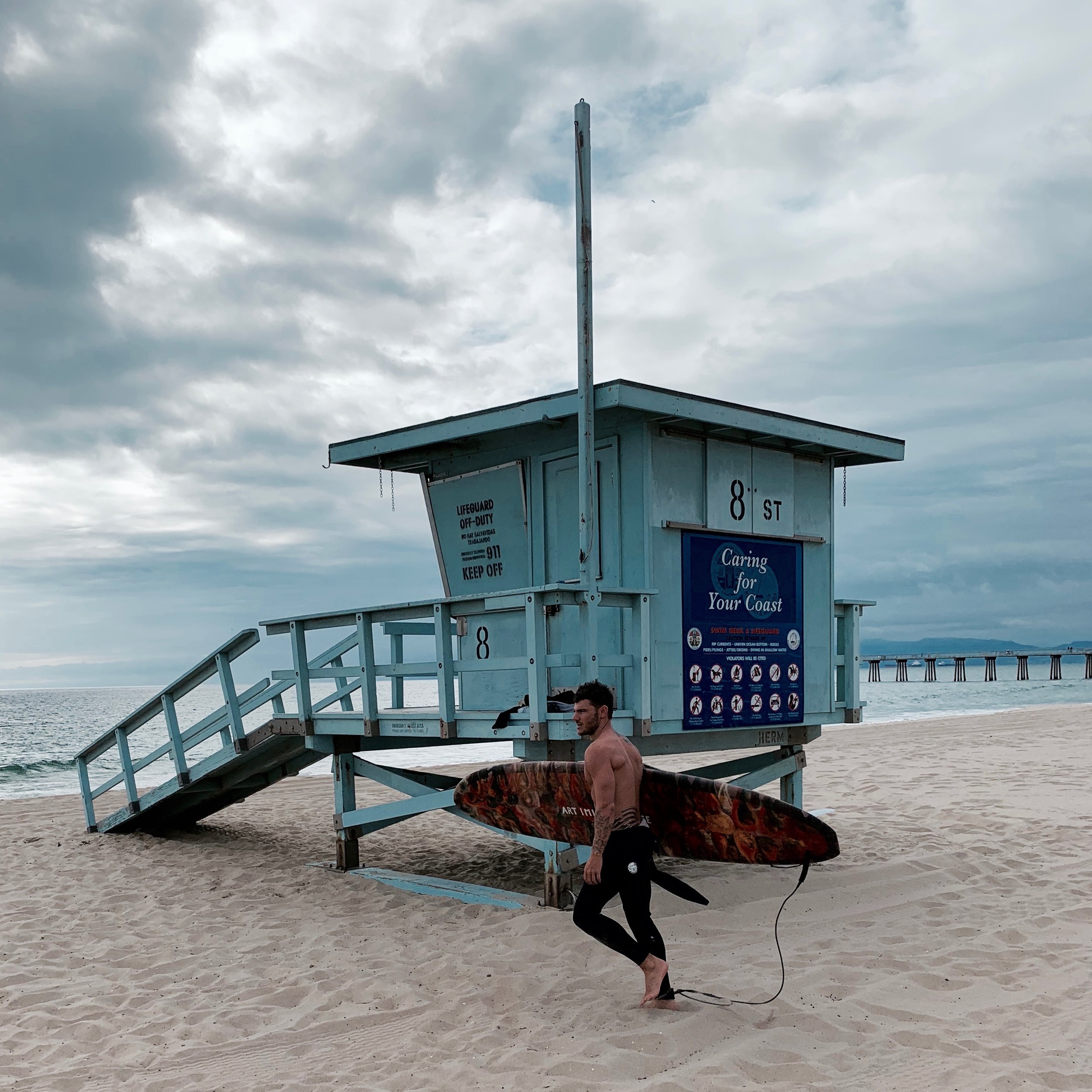 I moved to LA from Ibiza almost 5 years ago now, I fell in love with California pretty much from the day I arrived, I always wanted to surf but being English the options were a little restricted so making up for it now!