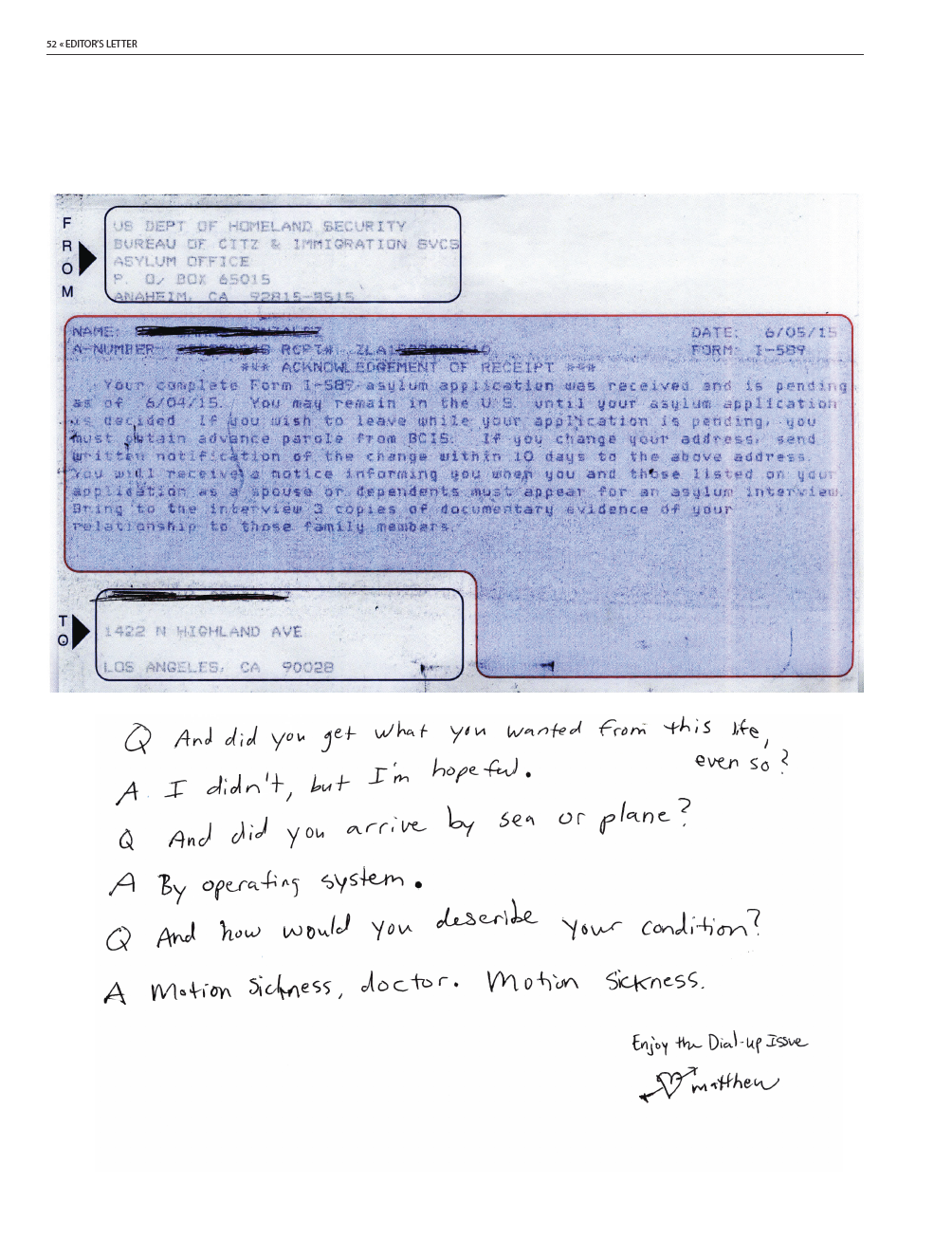 Flaunt Magazine - Issue 144, Editor's Letter.png