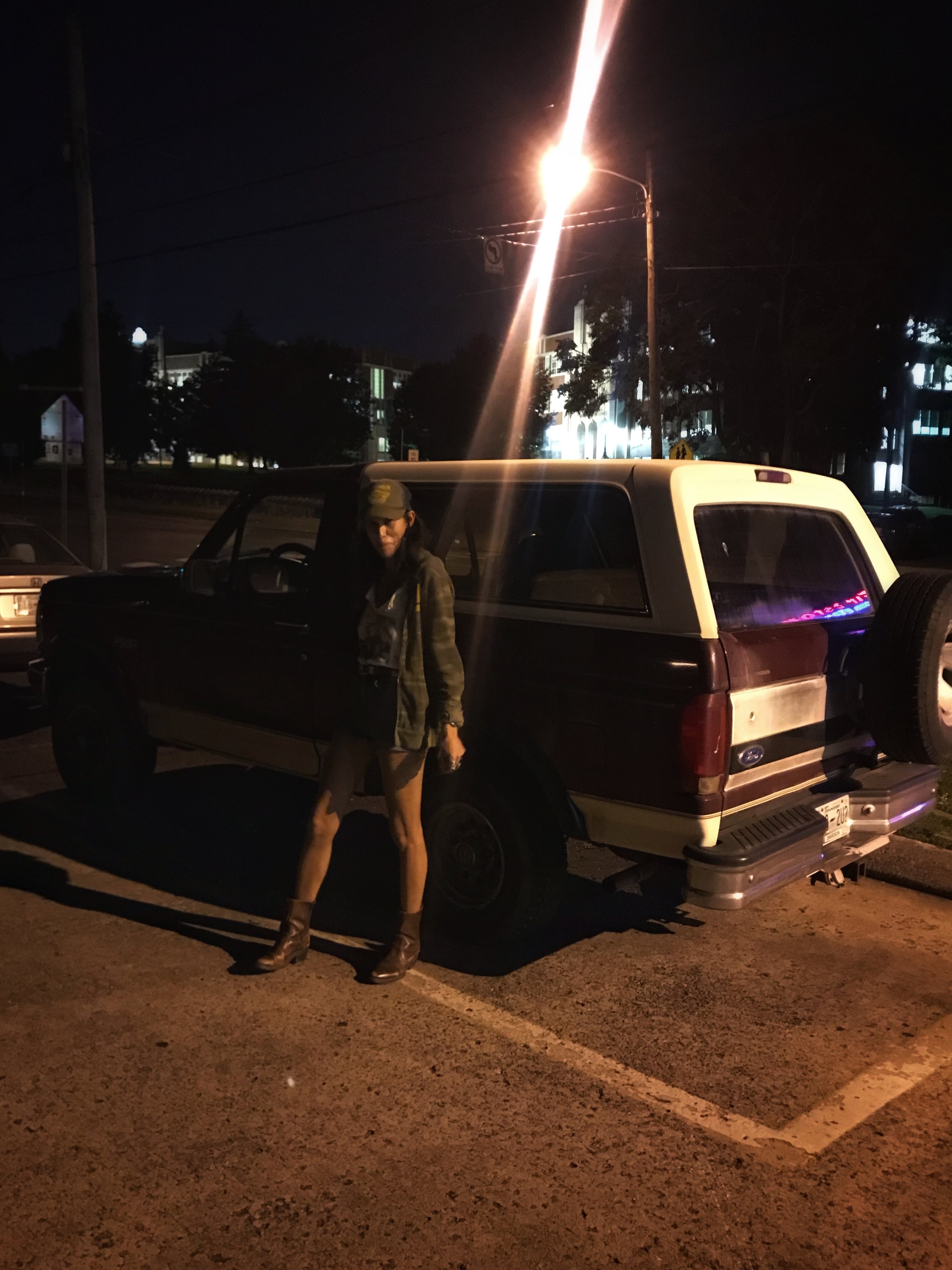 My friend Gowa and her Bronco.