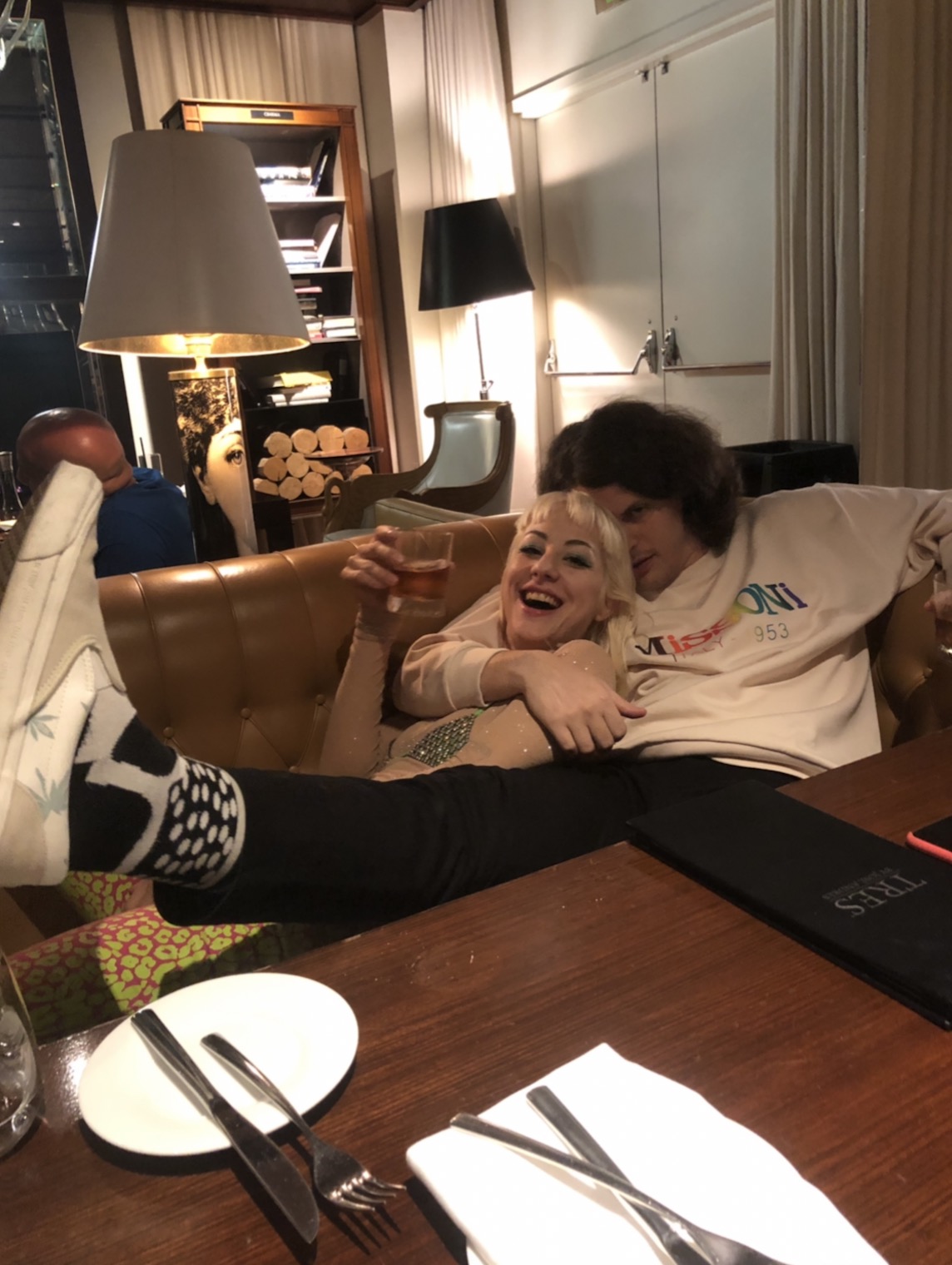 A stop at the SLS to grab a pre-dinner tea with Tea and Stefano