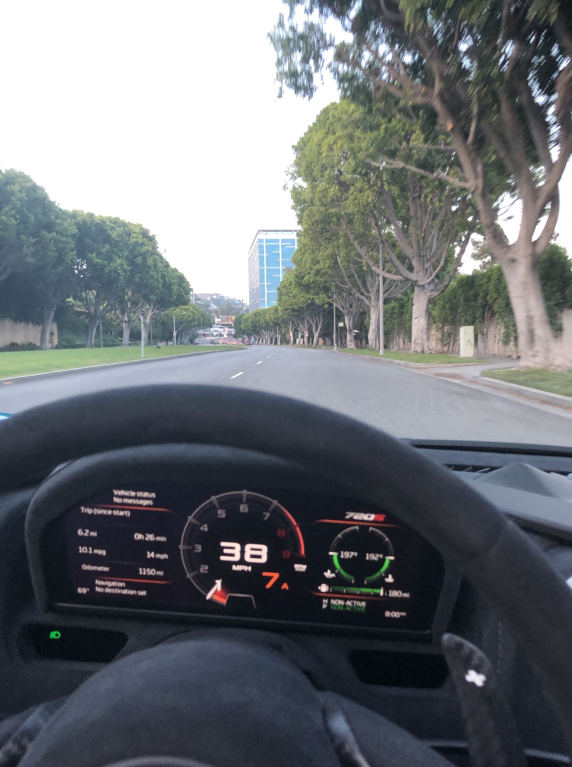 The next day I took the car for a drive on Sunset Blvd. I really tried to play with the speeds