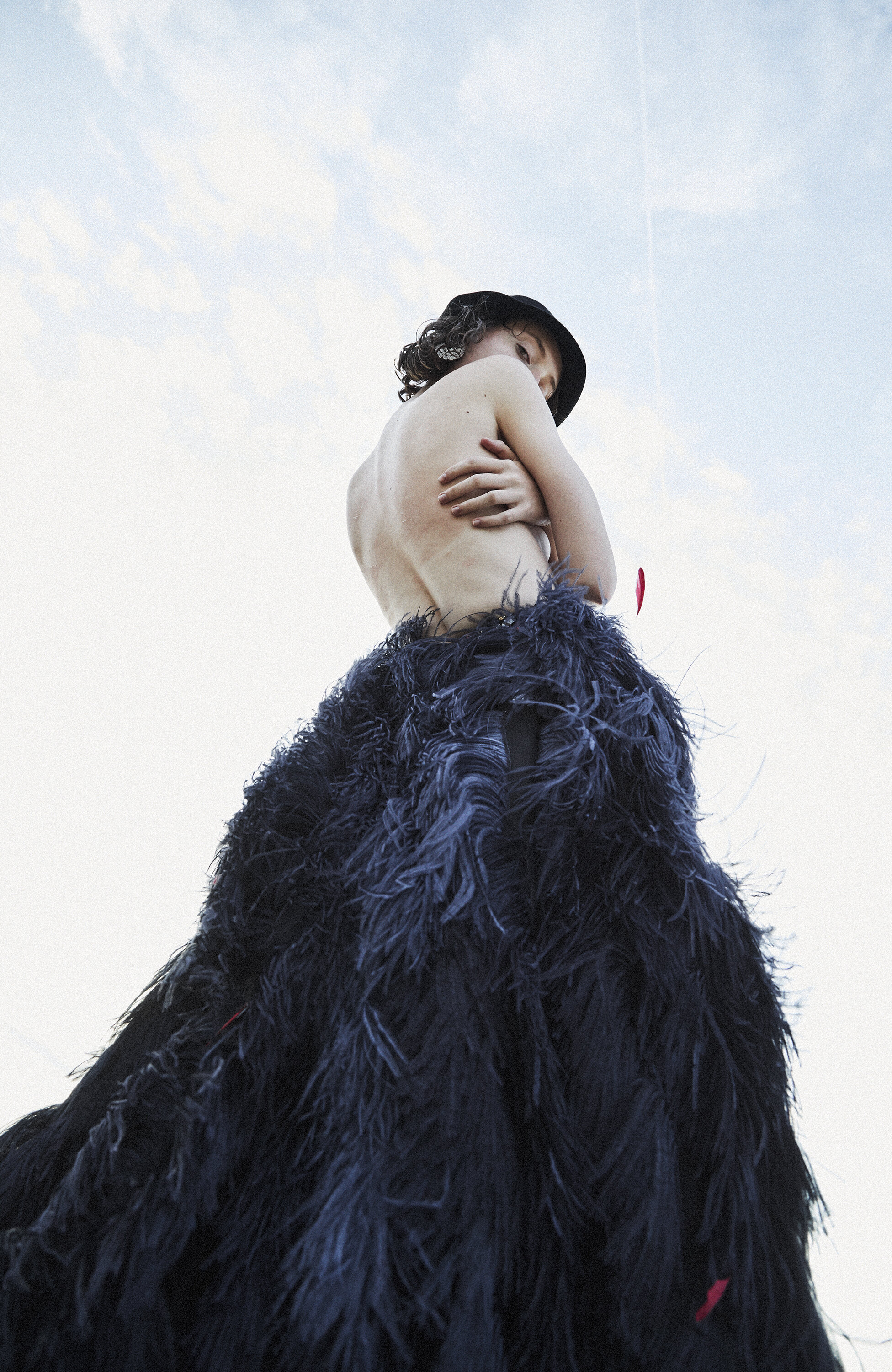 EVA POLESCHINSKI skirt and MÜHLBAUER hat