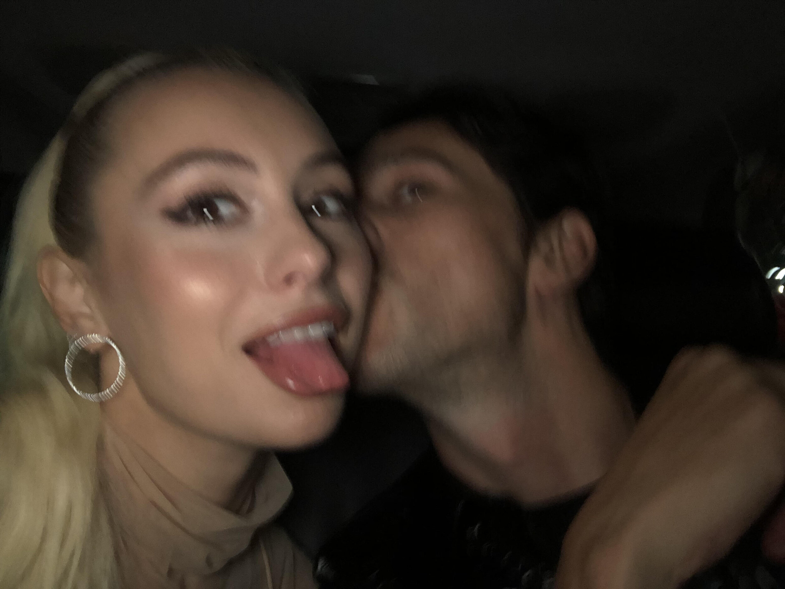 Blurry at the BVLGARI event.