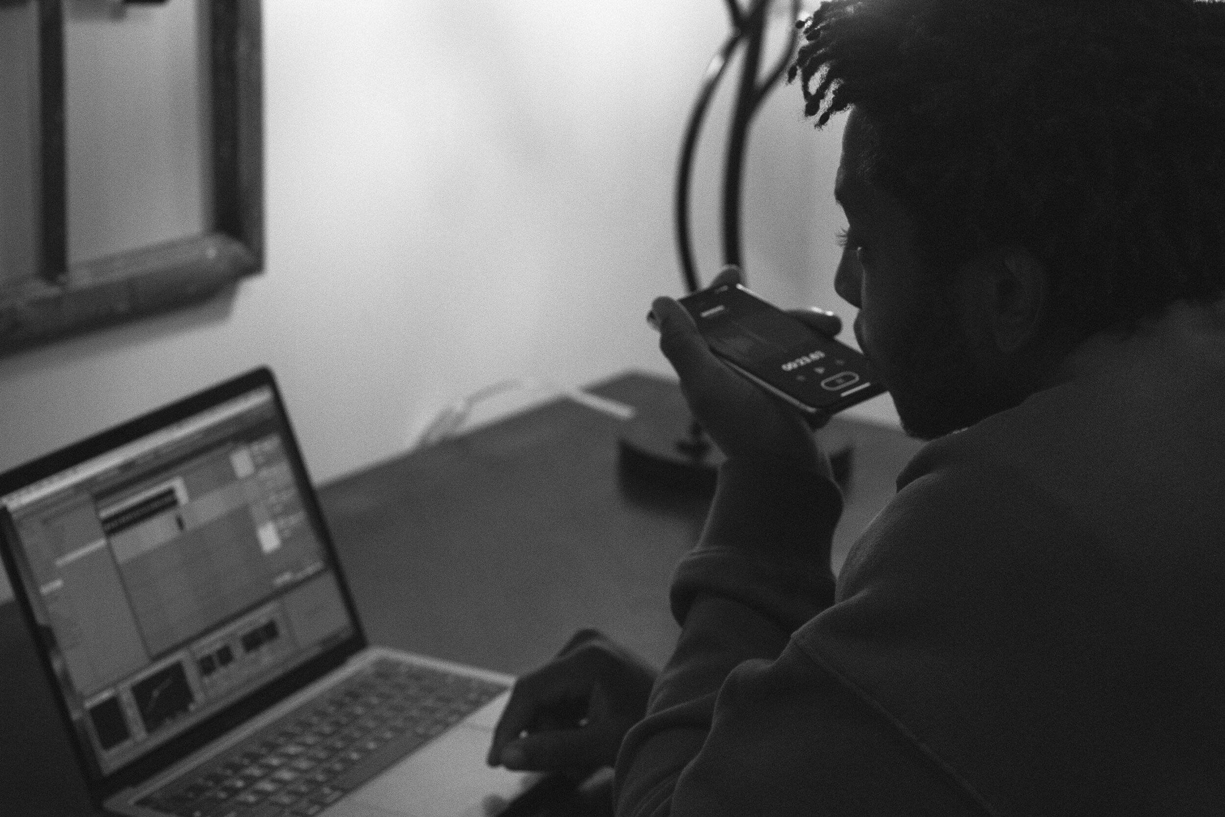 left right after the set back to the hotel— had to record this one ad-lib for this song called panasonic from my new album— wanted to do it with my stage mic but i left a cable i needed back at the crib. so i just record it real quick on my phone an…