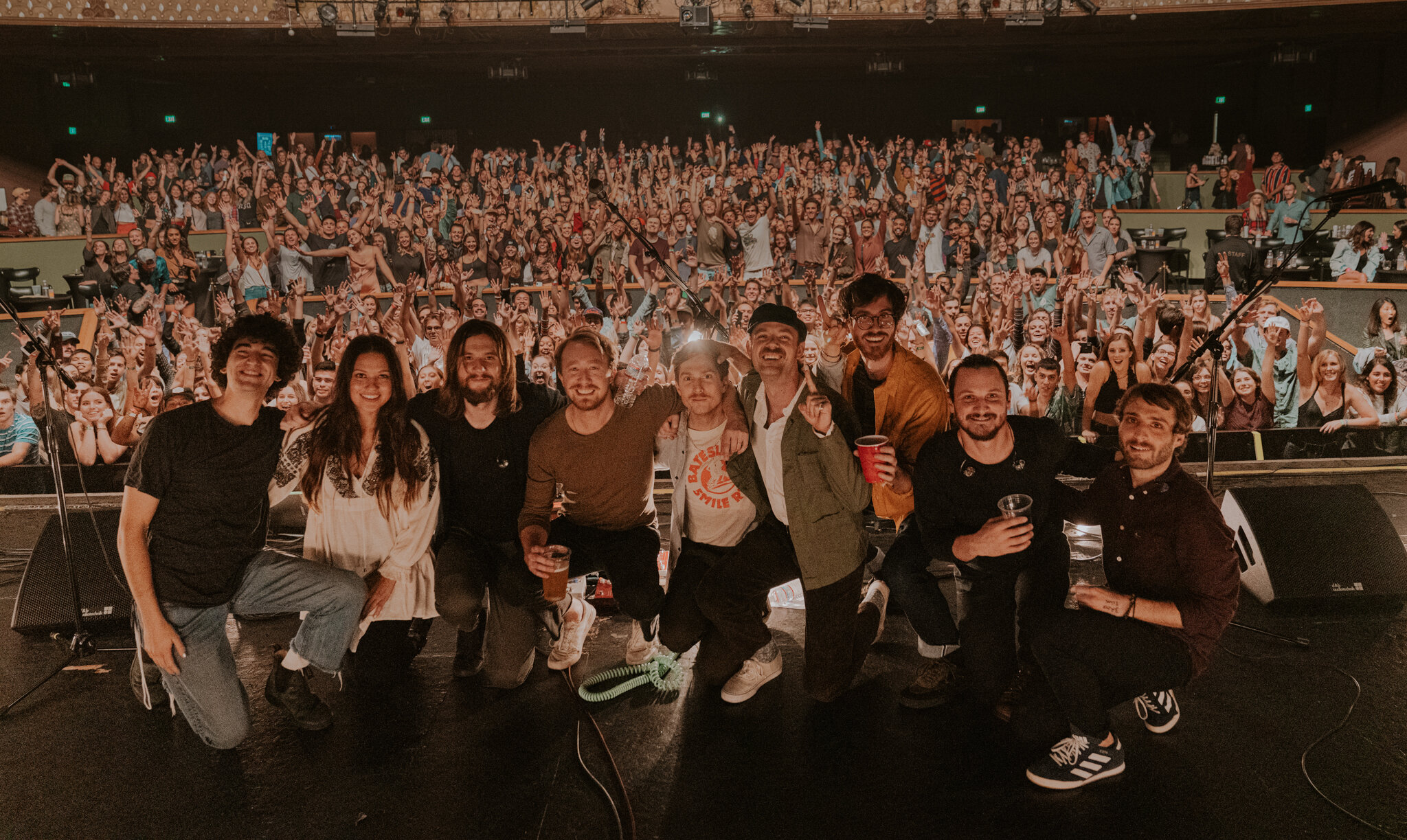 Here’s a shot of the last tour I just finished of the year with Mt Joy and Wilderado. We played at the Wiltern in LA and here you can see what it looks like from our view on stage :)