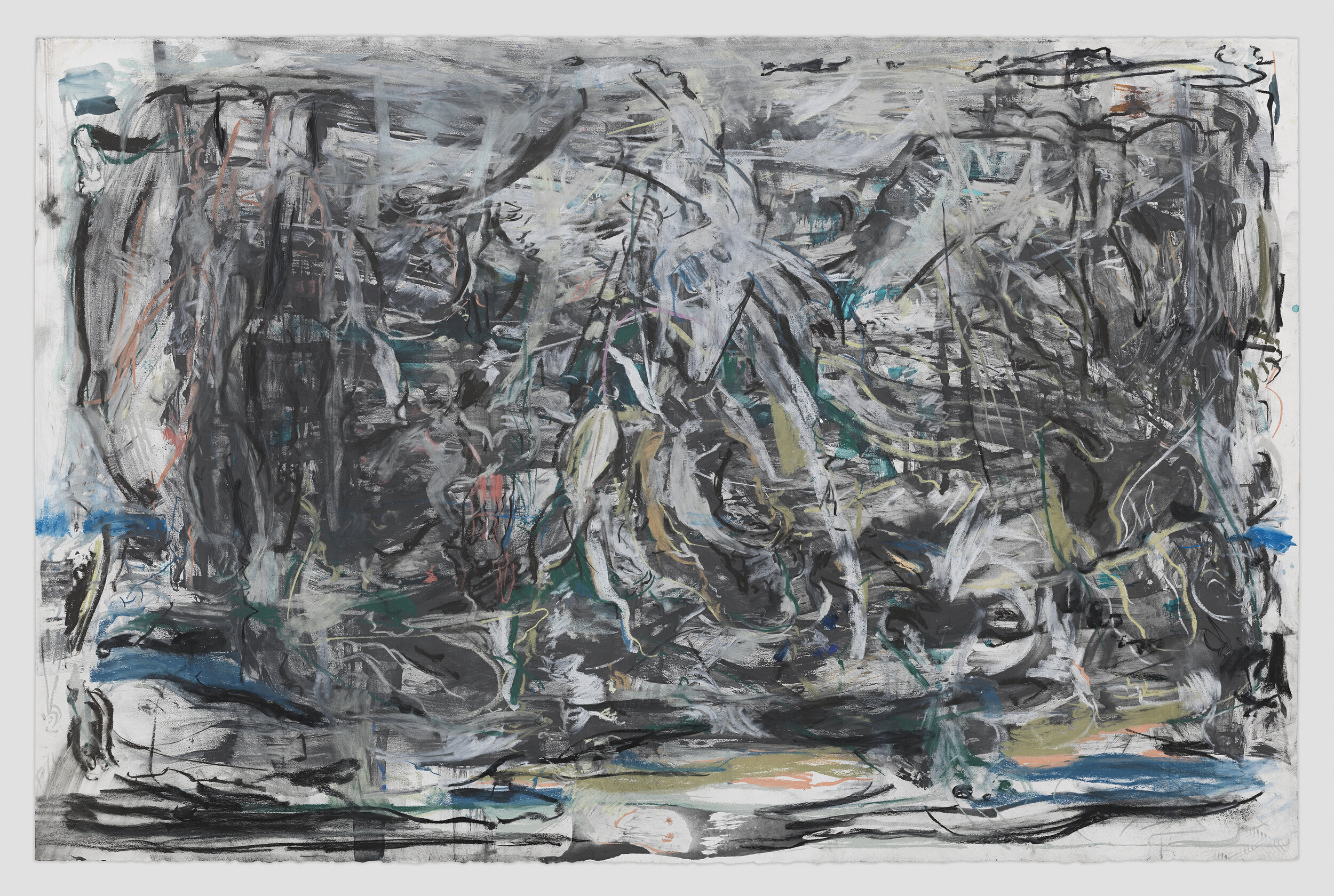 Cecily Brown Immigrant Song, 2019. Pastel &amp; ink on paper. 53 x 79 in