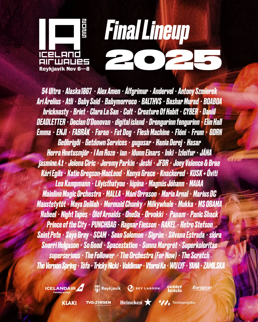 Iceland Airwaves | 2025 Music and Speakers Lineup