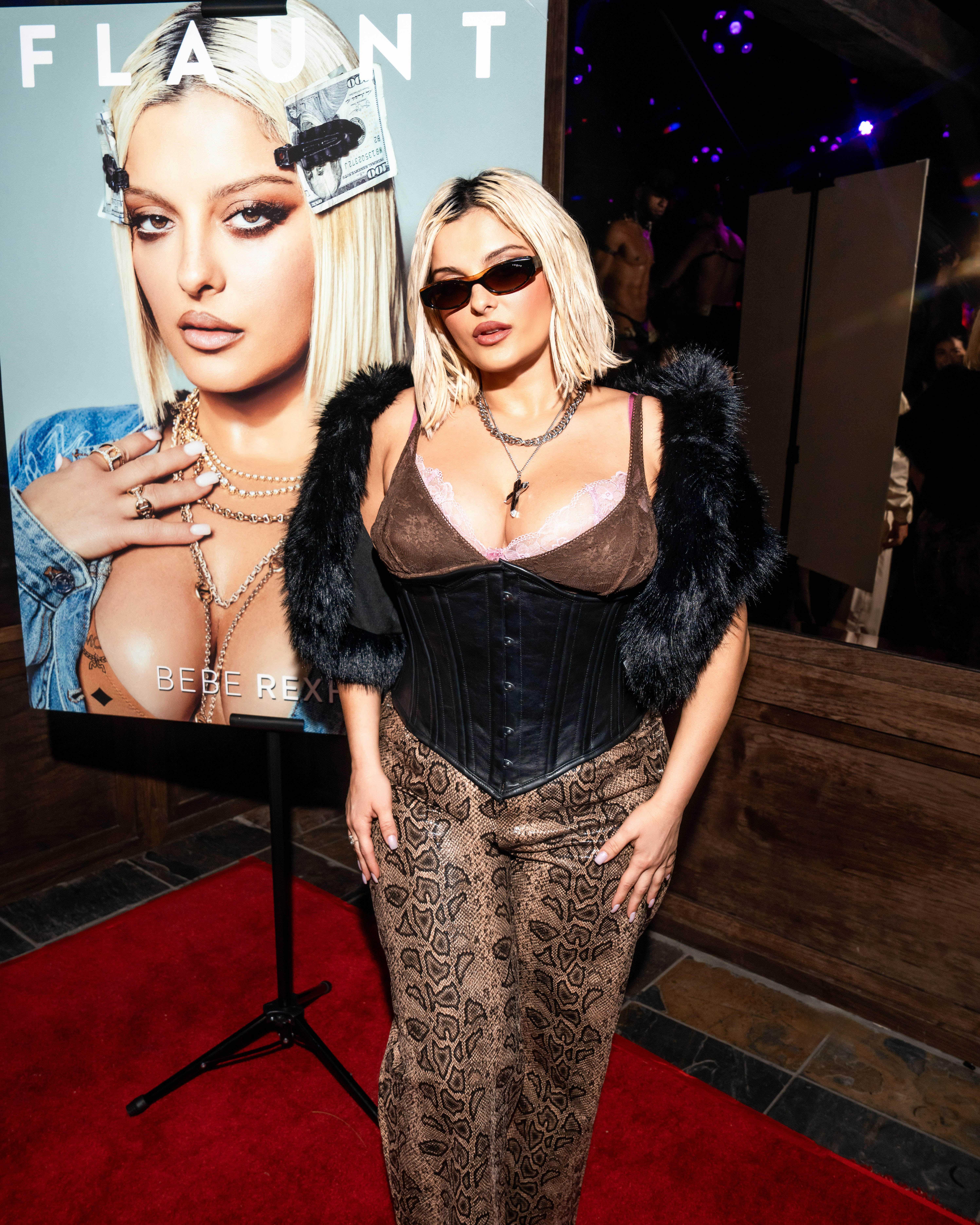 FLAUNT and MCM Celebrate with Bebe Rexha at The Abbey in West Hollywood