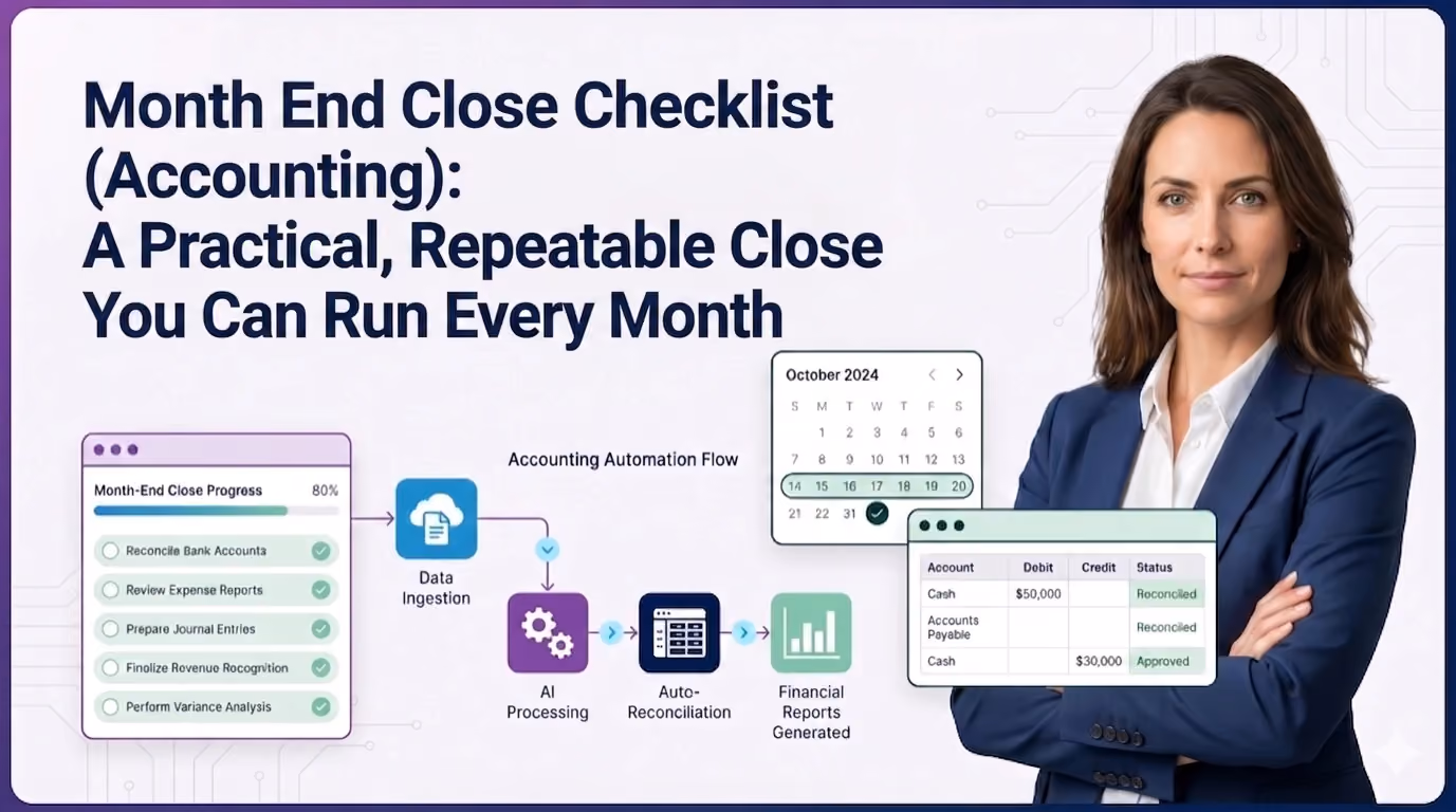 Month End Close Checklist (Accounting): A Practical, Repeatable Close You Can Run Every Month