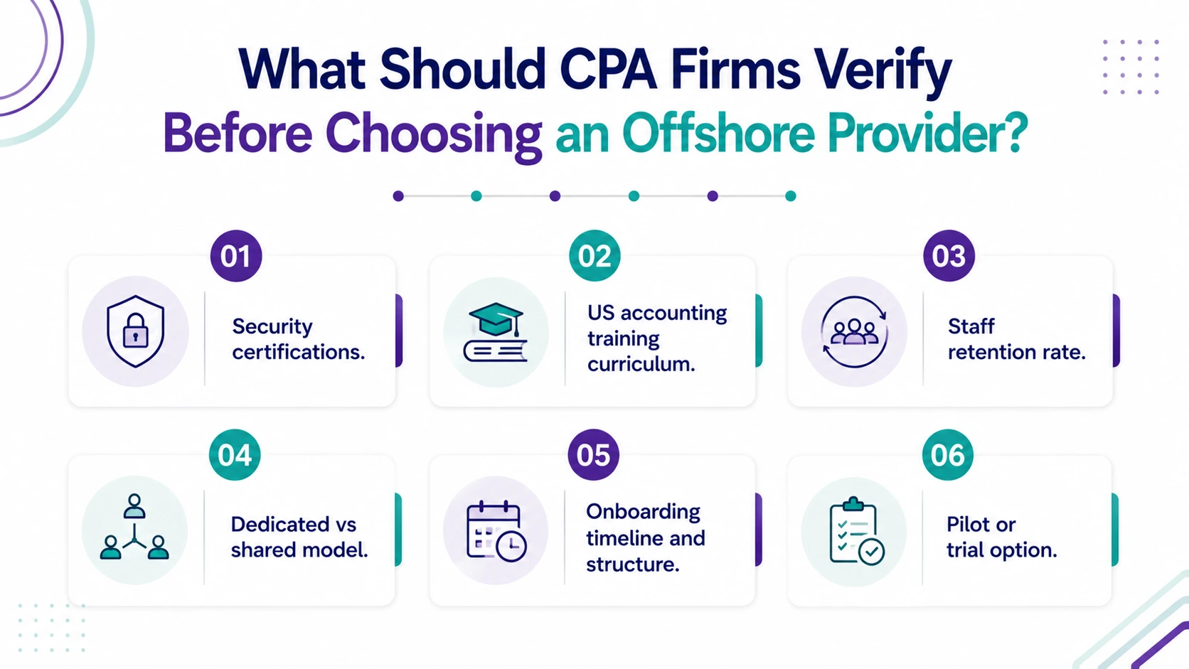 What Should CPA Firms Verify Before Choosing an Offshore Provider?