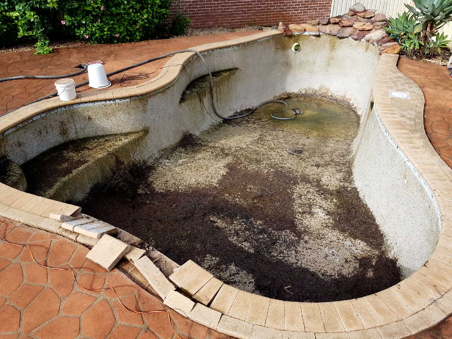 Pool surface before rejuvenation