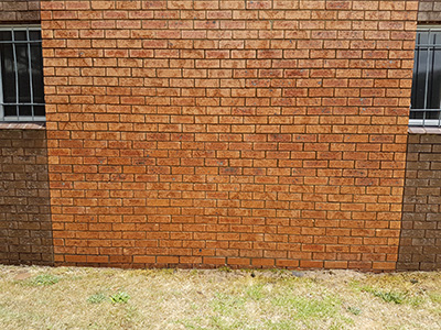 Surface after graffiti removal