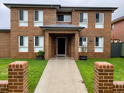 House exterior after washing